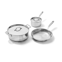 D3 Stainless Everyday 3-Ply Bonded Essential Cookware Set, 5 Piece