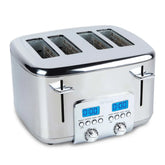 Digital Stainless Steel Toaster; 4 slice