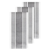 Dual Kitchen Towel Set; Pewter; 3 pieces