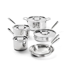 D5 Stainless Polished 5-ply Bonded Cookware Set, 10 piece Set