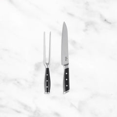 Forged Knives Carving Set; 8 inch Knife & 6 inch Fork