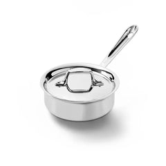 D3 Stainless 3-ply Bonded Cookware, Sauce Pan with lid, 1 quart