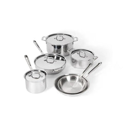 D3 Stainless 3-ply Bonded Cookware Set with 3-Qt Casserole, 10 piece Set