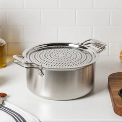 Stainless Steel Accessory; Strain & Splatter Guard; 10.5 inches