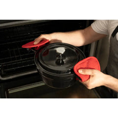 Stainless Steel 6-in-1 Digital Slow Cooker with Enameled Cast Iron Pot; 5 quart