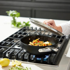 NS Pro Nonstick Cookware, Essential Pan, 4 quart with Lid