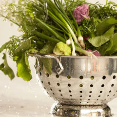 Stainless Steel Colander; 3 quart