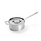 D5 Stainless Brushed 5-ply Bonded Cookware, Sauce Pan with lid, 3 quart