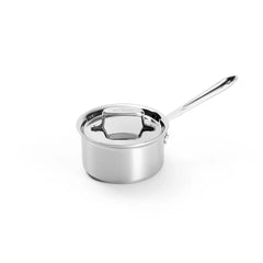 D5 Stainless Brushed 5-ply Bonded Cookware, Sauce Pan with lid, 1.5 quart