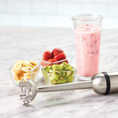 Stainless Steel Immersion Hand Blender, 600 Watts