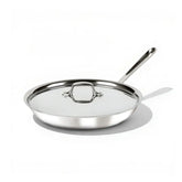 D3 Stainless 3-Ply Bonded Cookware, Fry Pan with Lid, 12 inch
