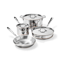 Copper Core 5-ply Bonded Cookware Set, 7 piece Set