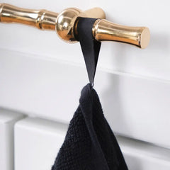 Solid Kitchen Towel Set; Black; 2 pieces