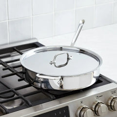 D3 Stainless 3-ply Bonded Cookware Sauté Pan, 5 quart