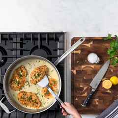 G5® Graphite Core Stainless Steel 5-ply Bonded Cookware, Sauté Pan with Lid, 6 quart