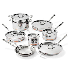 Copper Core Core 5-ply Bonded Cookware, 15 Piece Set
