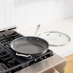 NS Pro® Ceramic Nonstick, Fry Pan with Lid, 12 inch