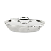 D5 Stainless Brushed 5-ply Bonded Cookware, Universal Pan with lid, 4.5 qt
