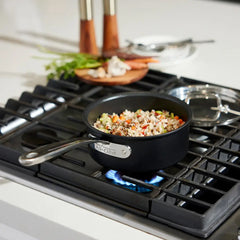 NS Pro Nonstick Cookware, Sauce Pan with Lid, 2 quart