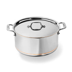 Copper Core 5-ply Bonded Cookware, Stockpot with lid, 8 quart