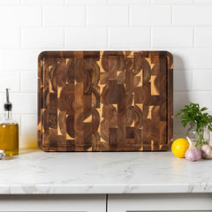 Acacia Cutting Board; 19x14x1 inches