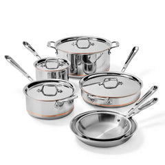 Copper Core 5-ply Bonded Cookware Set, 10 piece Set