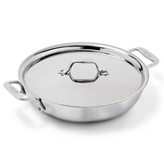 D3 Stainless 3-ply Bonded Cookware, All Purpose Pan with lid, 11 inch