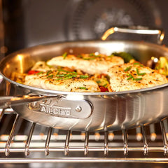 D5 Stainless Polished 5-ply Bonded Cookware, Wok, 14 inch