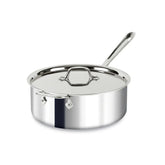 D3 Stainless 3-ply Bonded Cookware, Deep Saute Pan with lid, 6 quart