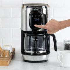 8 Cup Coffee Maker, Touchscreen, Stainless Steel, Aroma function