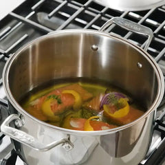 Simply Strain, Stainless Steel Multipot with Straining Lid, 6 Quart
