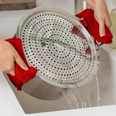 Stainless Steel Accessory; Strain & Splatter Guard; 10.5 inches