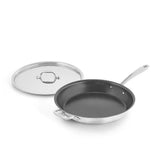 D3 Everyday Pro Nonstick 3-Ply Bonded Cookware, Skillet with Lid, 12.5 inch