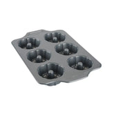 Pro-Release Nonstick Bakeware, Mini Fluted Cake Pan, 6 Cup