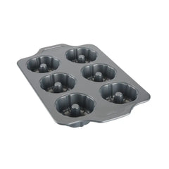 Pro-Release Nonstick Bakeware, Mini Fluted Cake Pan, 6 Cup
