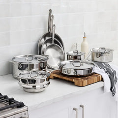 D3 Stainless 3-Ply Bonded Cookware, 13 Piece Set