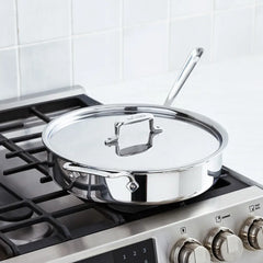 D5 Polished 5-ply Bonded Cookware, Sauté Pan, 5 quart