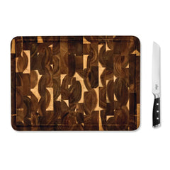 Forged Knives 2 Piece Set; Cutting Board & 8 inch Bread Knife