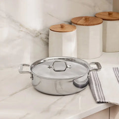 D3 Stainless 3-ply Bonded Cookware, Casserole with Lid, 5 quart