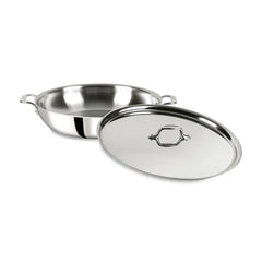 D3 Stainless 3-ply Bonded Cookware, Sunday Supper Pan with Lid, 7 quart