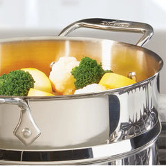 Specialty Cookware, Stainless Steel Steamer with lid, 5 quart
