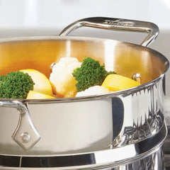 Stainless Steel All Purpose Steamer with lid, 3 quart