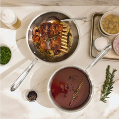 D3 Stainless 3-Ply Bonded Cookware, Chef's Selection Set, 3 Piece Set