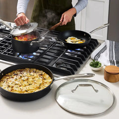 Essentials Hard Anodized Nonstick Cookware Set, 13-piece