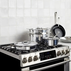 Mixed Material Cookware Set, 10 piece