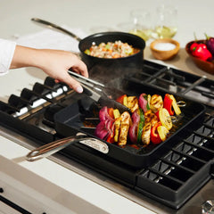 NS Pro Nonstick Cookware, Square Grill, 11 inch