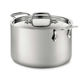 D5 Stainless Brushed 5-ply Bonded Cookware, Stockpot with lid, 12 quart