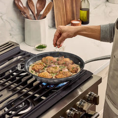D3 Everyday Pro Nonstick 3-Ply Bonded Cookware, Skillet with Lid, 12.5 inch