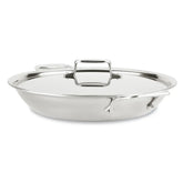D5 Stainless Polished 5-ply Bonded Cookware, Universal Pan with Lid, 4.5 quart