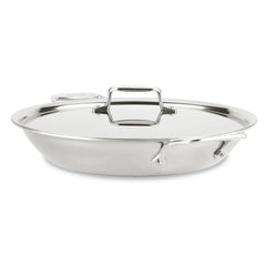 D5 Stainless Polished 5-ply Bonded Cookware, Universal Pan with Lid, 4.5 quart